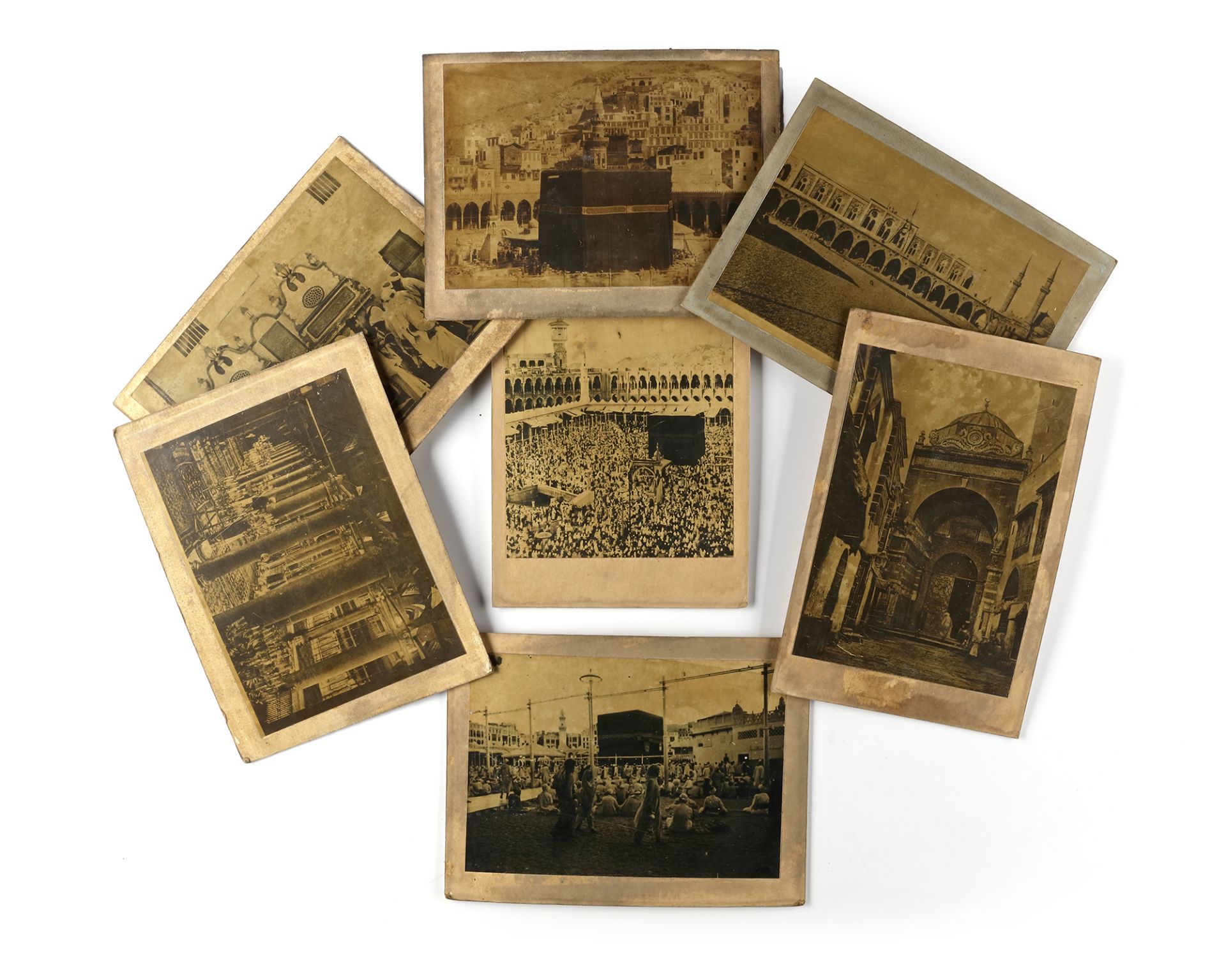 A COLLECTION OF EIGHT OLD PHOTOGRAPHS OF MECCA, MEDINA AND THE HAJJ, EARLY 20TH CENTURY