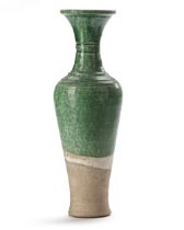 A CHINESE GREEN GLAZED SLENDER VASE, LIAO DYNASTY (916-1125)