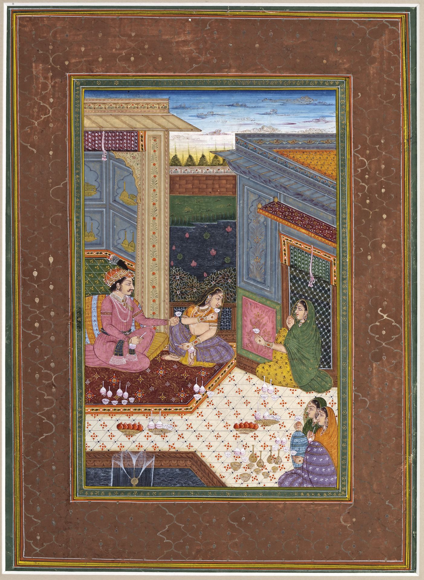 A MUGHAL MINIATURE, 20TH CENTURY