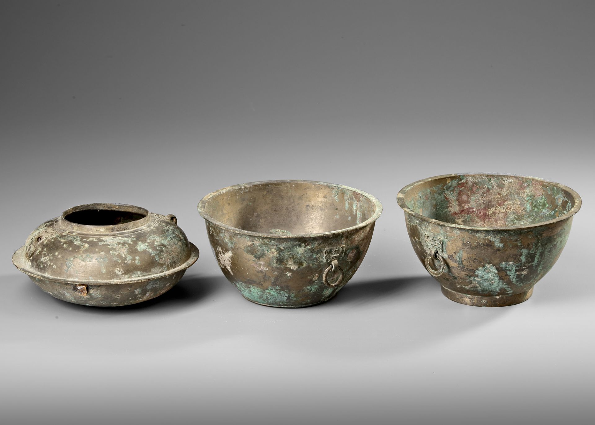 A CHINESE 3 PARTS STEAMER, HAN DYNASTY (206 BC-220 AD) - Image 5 of 8