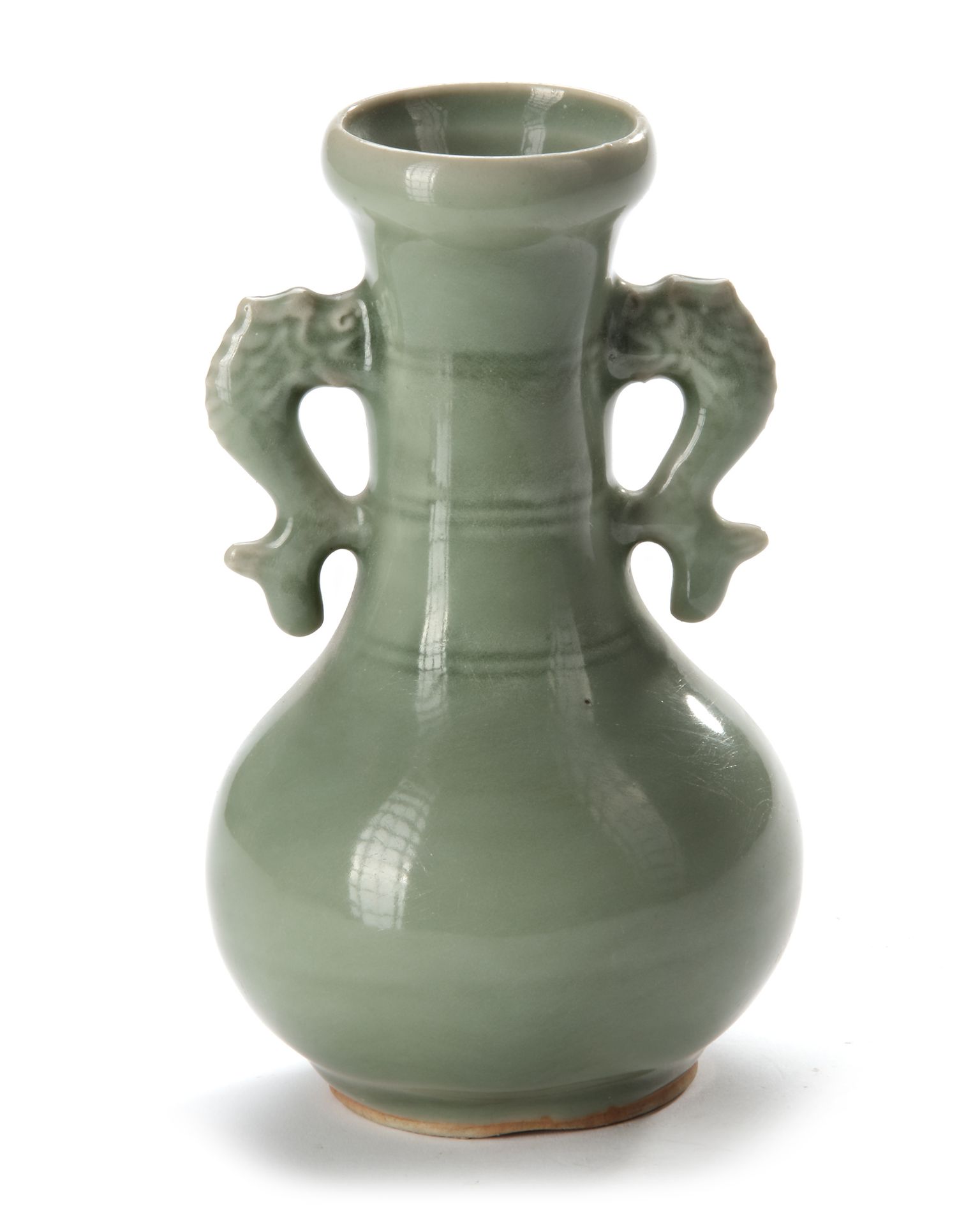 THREE CHINESE LONGQUAN CELADON VASES, SONG DYNASTY (960-1127 ) /YUAN DYNASTY (1271-1368) - Image 3 of 7
