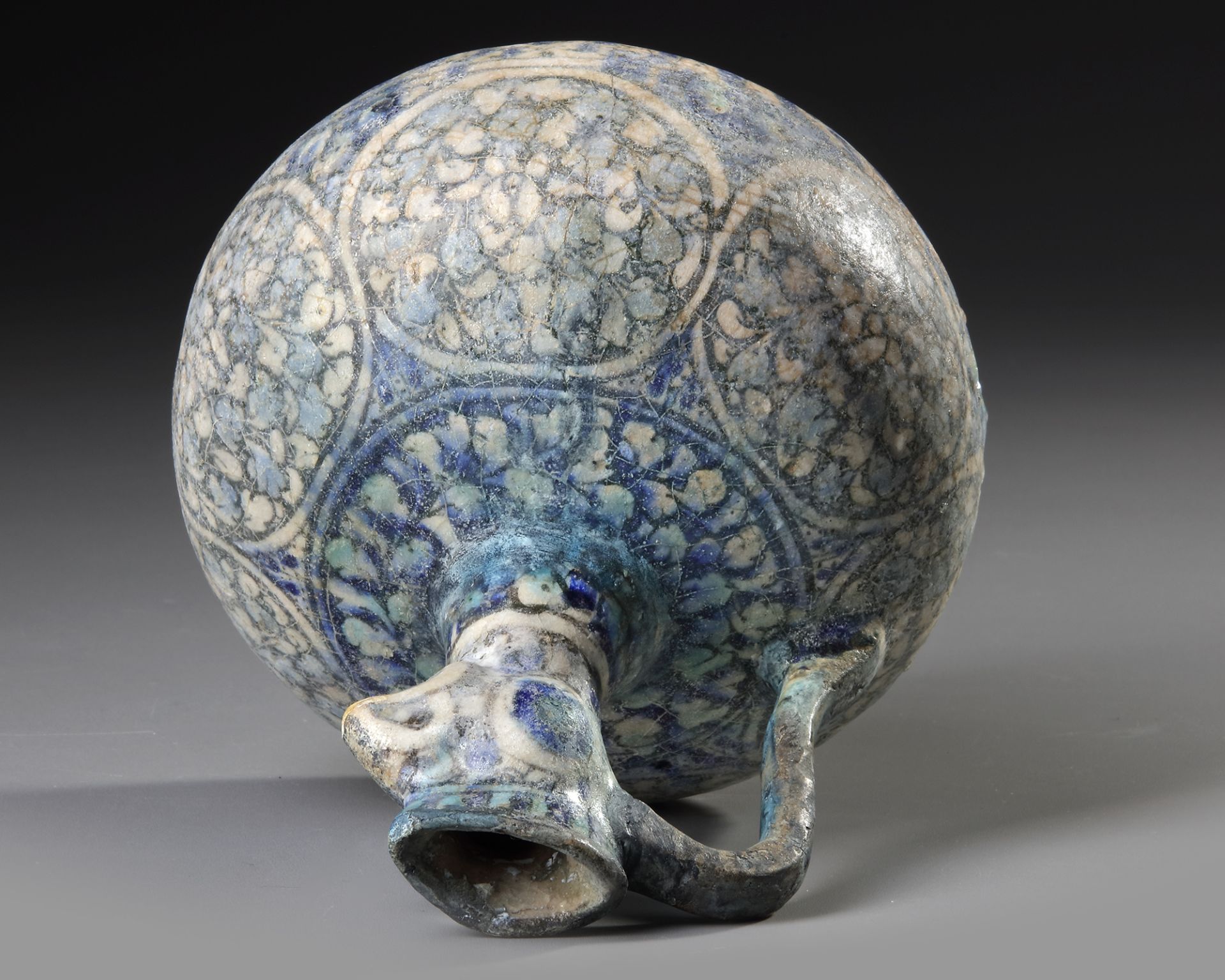 A SULTANABAD POTTERY COCKEREL-HEAD POTTERY EWER, PERSIA, 12TH CENTURY - Image 4 of 4