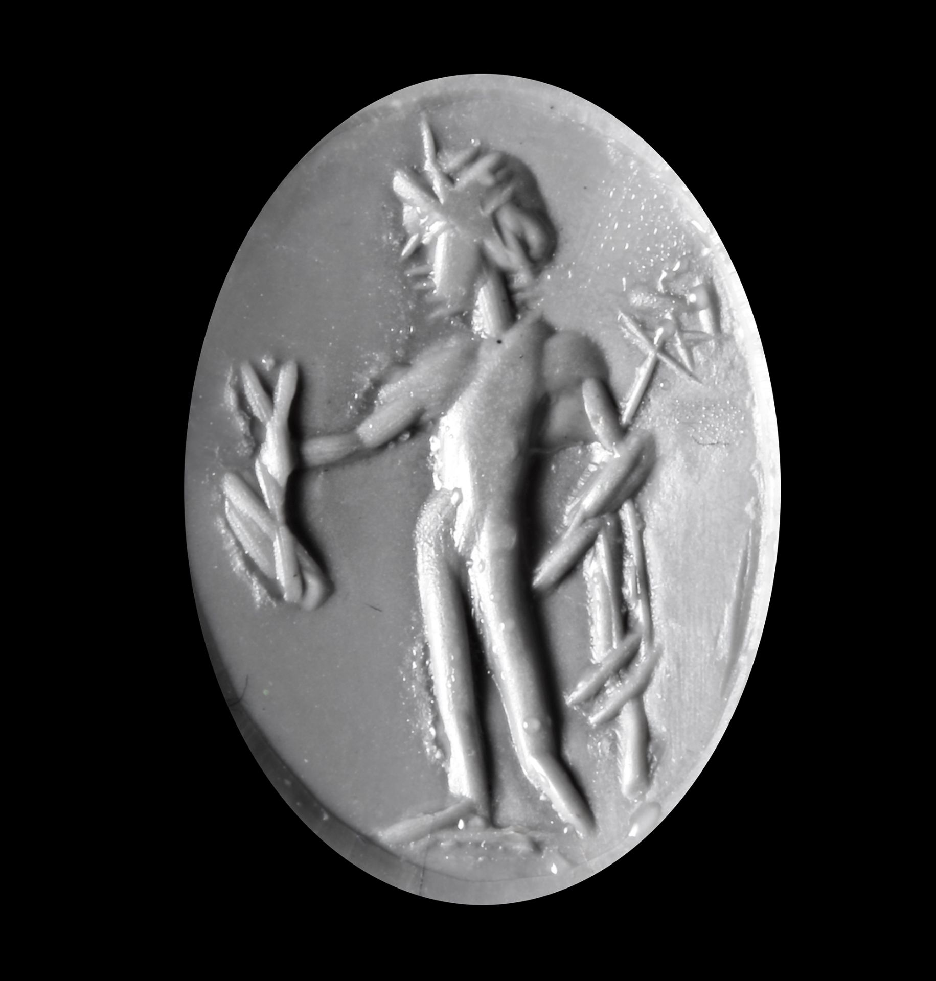 A CARNELIAN INTAGLIO WITH MERCURY, 2ND CENTURY AD - Image 2 of 2