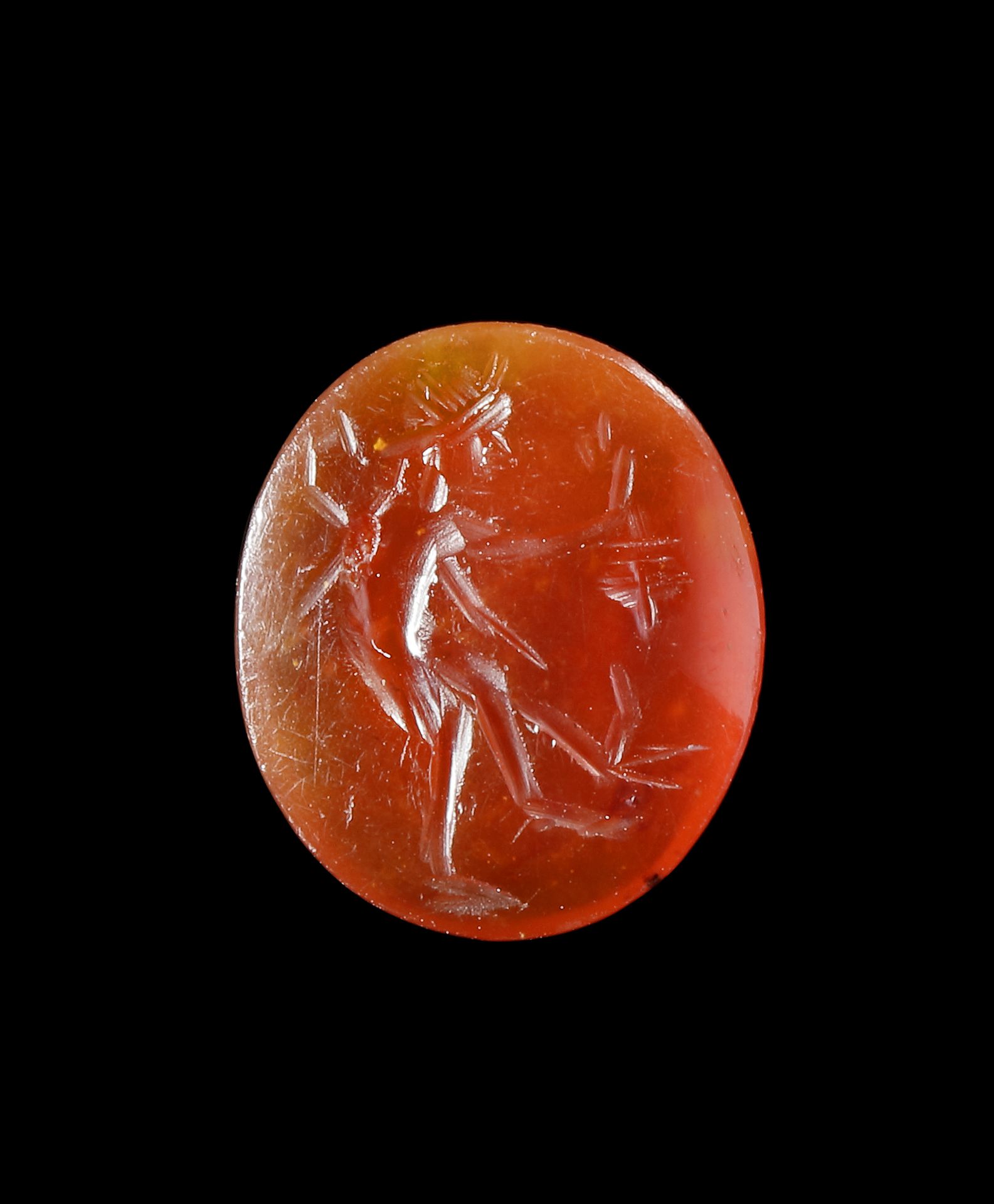A ROMAN INTAGLIO WITH A YOUNG SHEPHERD, 1ST-2ND CENTURY AD