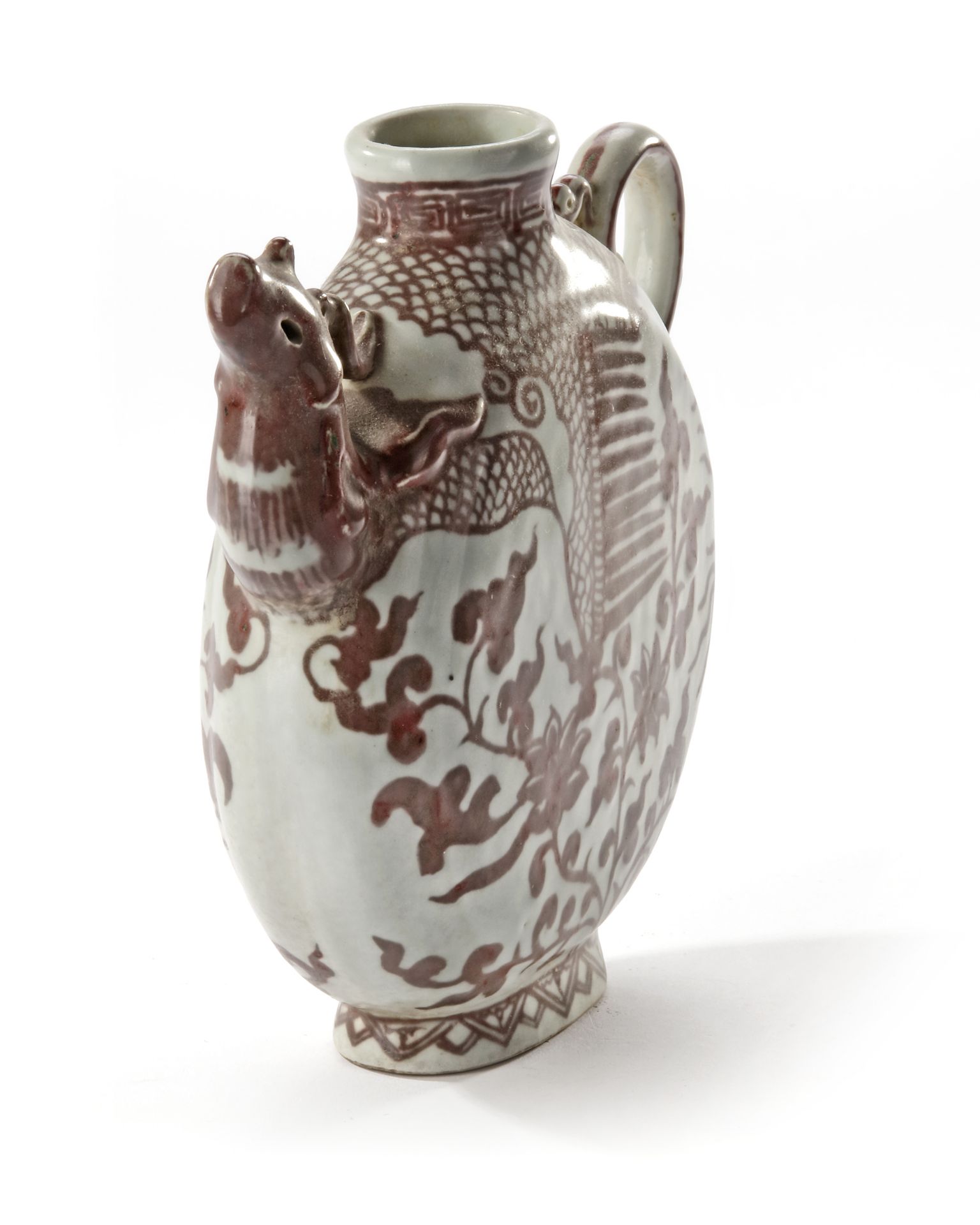 TWO CHINESE RED GLAZED VASES, 20TH CENTURY - Image 3 of 7