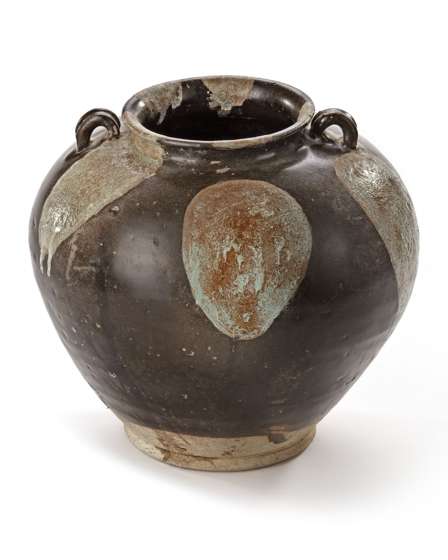 A CHINESE PHOSPHATIC-SPLASHED JAR, TANG DYNASTY (618-907) - Image 2 of 4