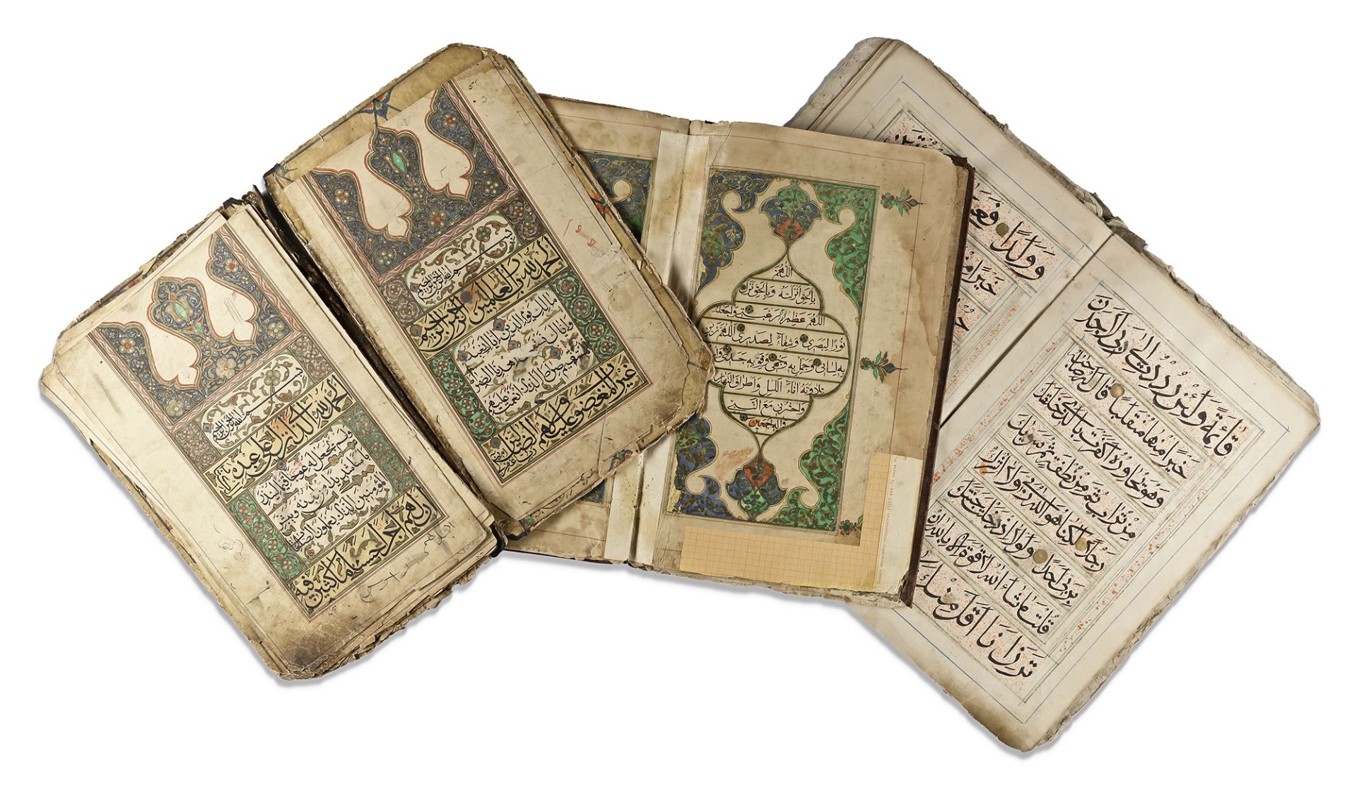 THREE QURAN SECTIONS, CENTRAL ASIA, LATE 19TH CENTURY - Image 8 of 8