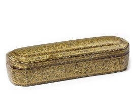 AN INDIAN LACQUER PAPIER-MACHÉ PENBOX (QALAMDAN), 19TH CENTURY