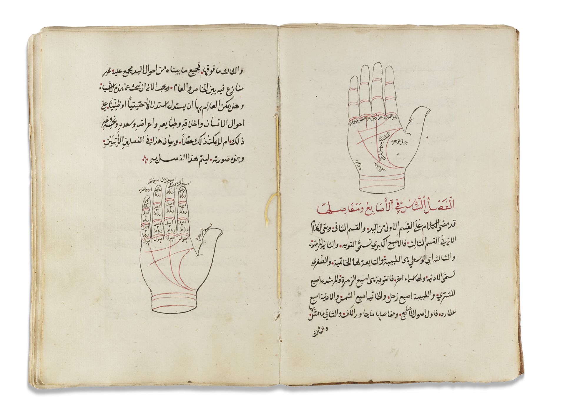 A BOOK IN PALMISTRY, WRITTEN ABOUT 1250 AH/1834 AD - Bild 3 aus 5