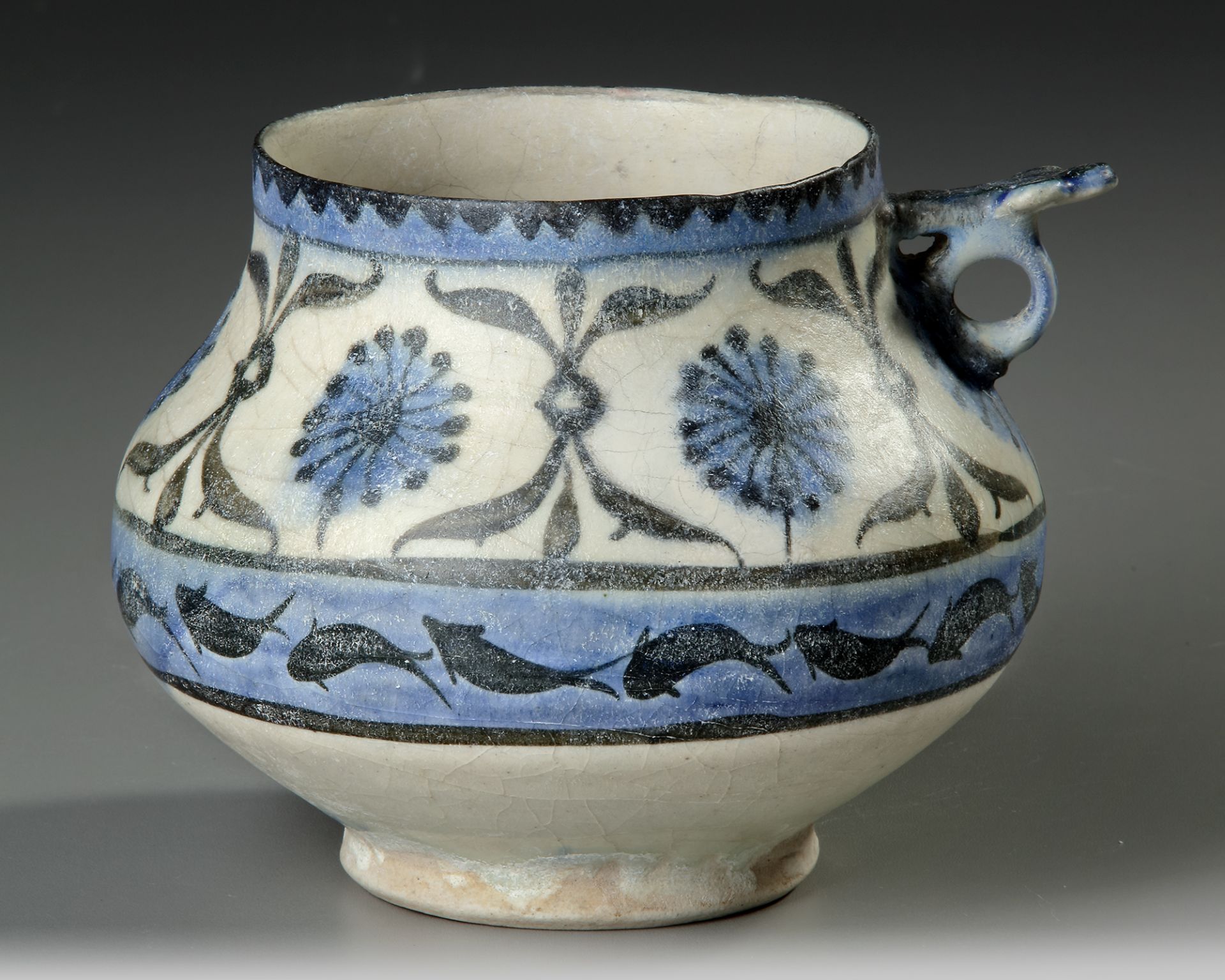 A KASHAN POTTERY JUG, PERSIA, EARLY 13TH CENTURY - Image 2 of 4