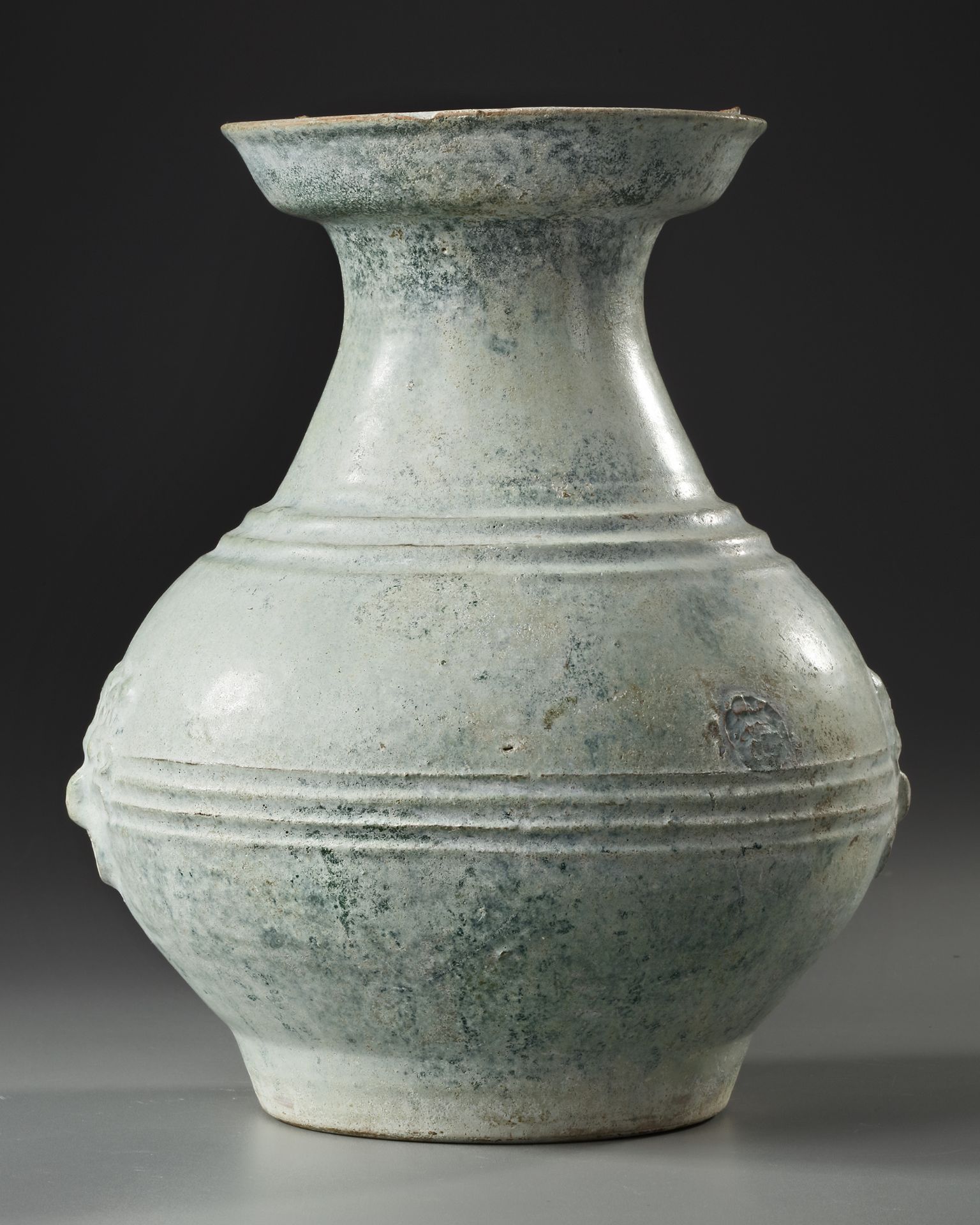 A CHINESE HU VASE WITH TAOTIE MASKS, HAN DYNASTY (206 BC-220 AD) - Image 2 of 5