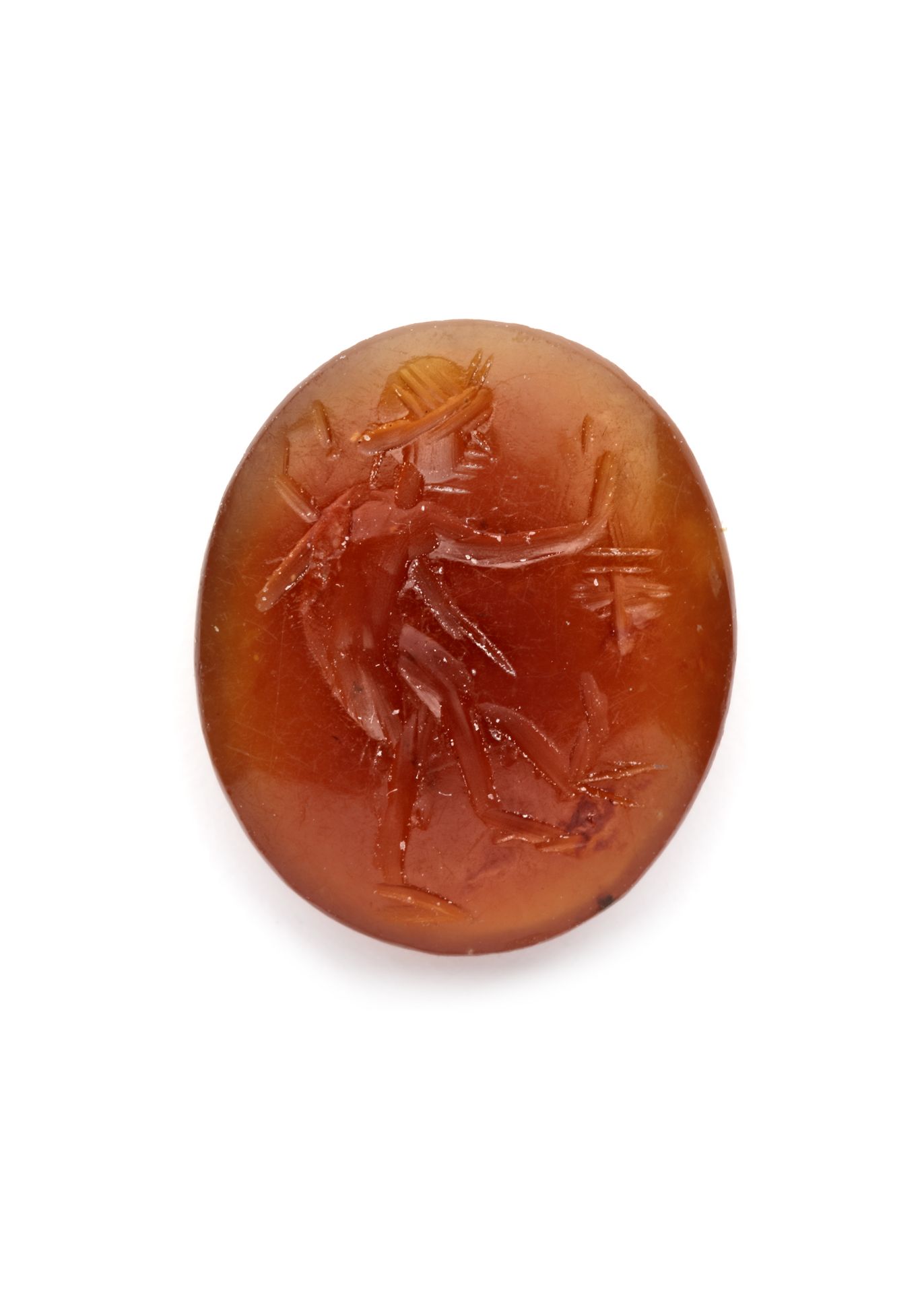 A ROMAN INTAGLIO WITH A YOUNG SHEPHERD, 1ST-2ND CENTURY AD - Image 2 of 3