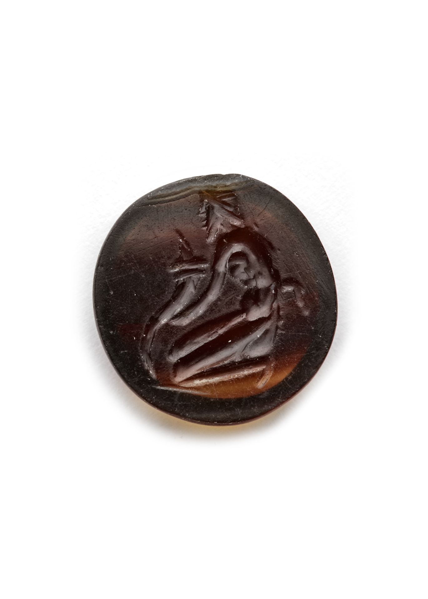 A ROMAN INTAGLIO OF A SATYR, 1ST CENTURY BC-AD