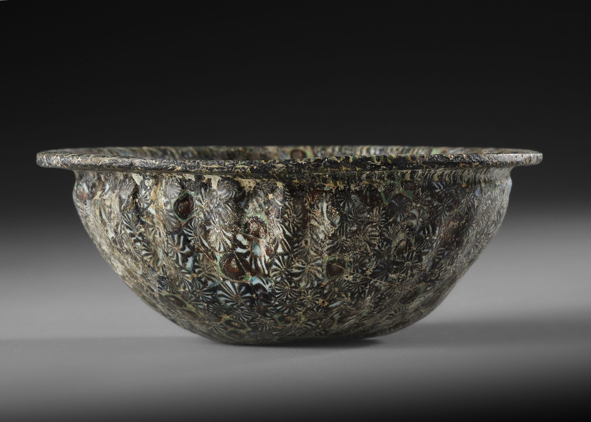 A ROMAN MILLEFIORI GLASS PATELLA CUP, 1ST-2ND CENTURY AD - Image 3 of 7