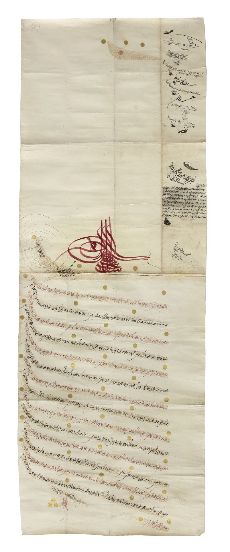 AN OTTOMAN FIRMAN OF SULTAN SELIM III (R.1789- 1808) OTTOMAN TURKEY, DATED 12 MUHARRAM 1215 AH/ 5 JU - Bild 2 aus 3