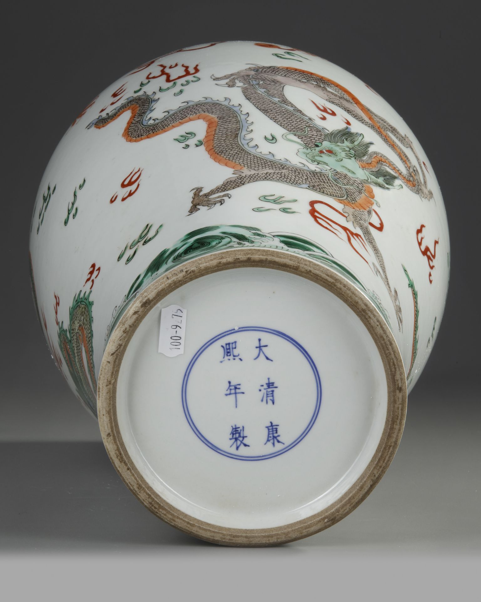 A LARGE CHINESE FAMILLE VERTE MEIPING VASE, 19TH-20TH CENTURY - Image 4 of 4