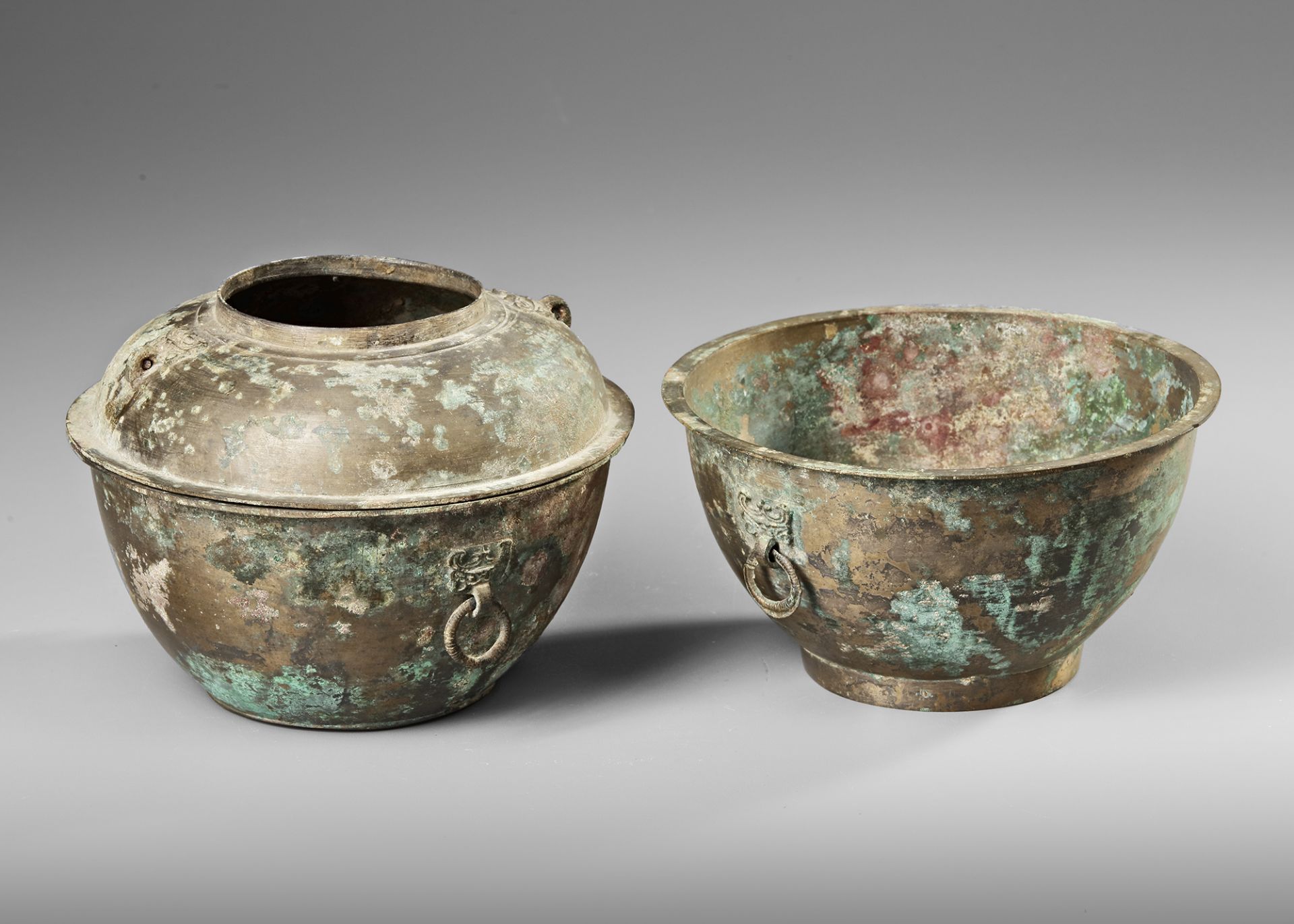 A CHINESE 3 PARTS STEAMER, HAN DYNASTY (206 BC-220 AD) - Bild 4 aus 8