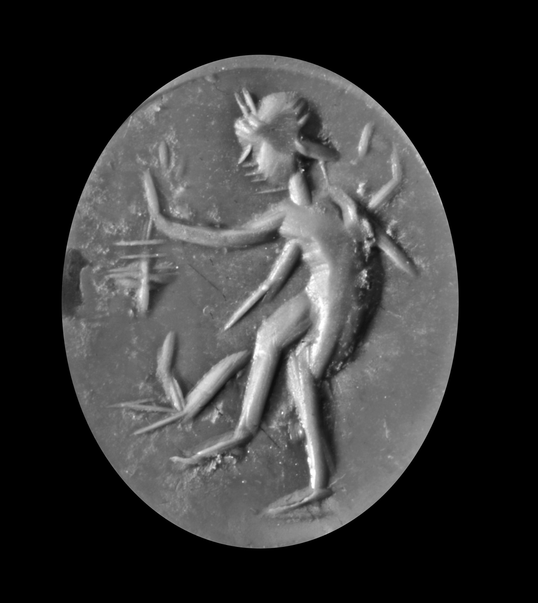 A ROMAN INTAGLIO WITH A YOUNG SHEPHERD, 1ST-2ND CENTURY AD - Image 3 of 3