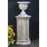 A FRENCH WHITE PAINTED CAST IRON WALL PLANTER, LATE 19TH CENTURY