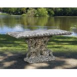 AN ITALIAN COMPOSITION STONE TABLE, FIRST HALF 2OTH CENTURY