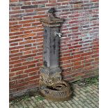 A FRENCH CAST IRON FOUNTAIN, 19TH CENTURY