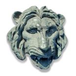 A BRONZE LION’S HEAD FOUNTAIN MASK, LATE 19TH OR EARLY 20TH CENTURY