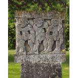 A MODERNIST CARVED LIMESTONE GARDEN SCULPTURE, SECOND HALF 20TH CENTURY