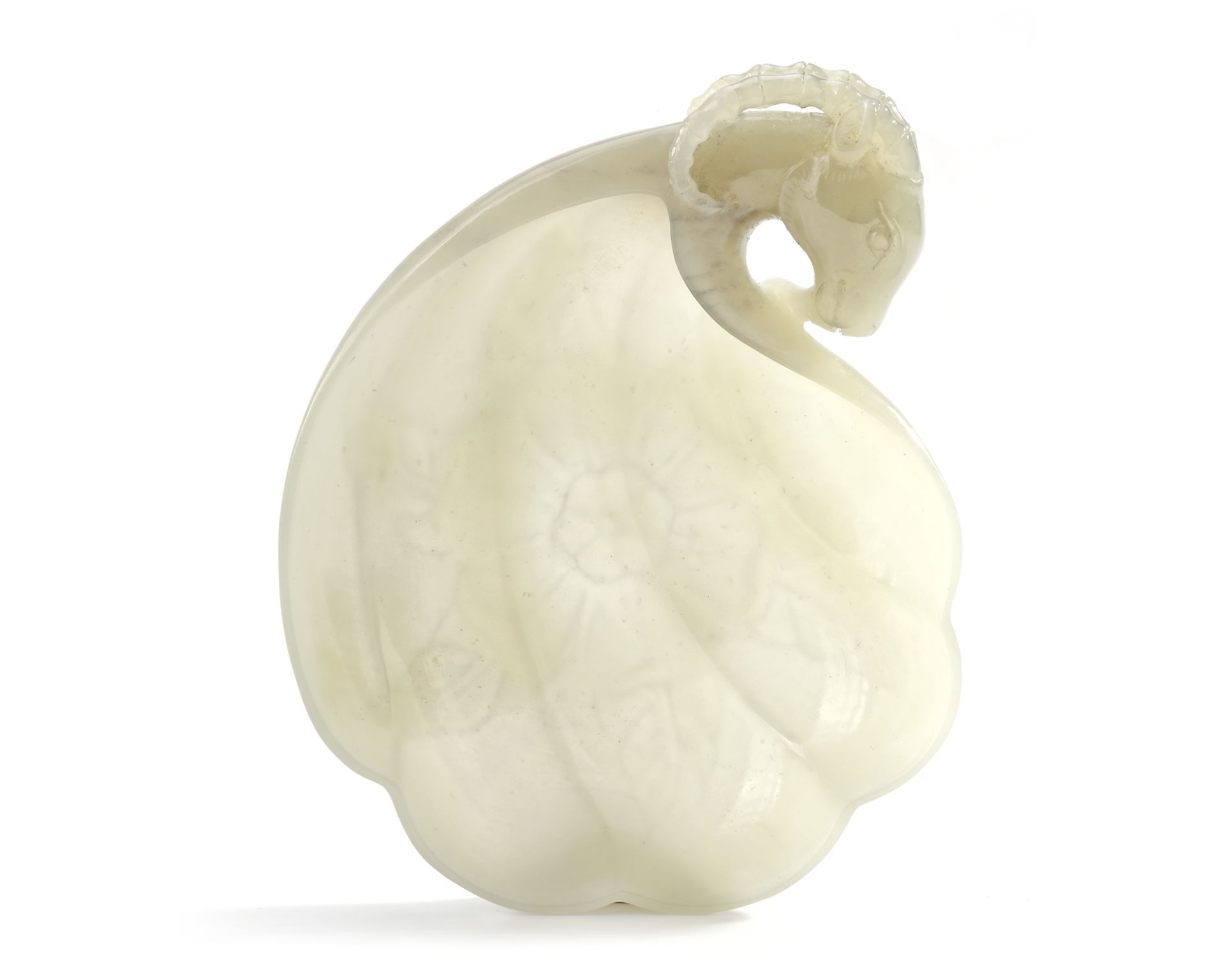 A MUGHAL-STYLE CARVED JADE RAMS CUP, 18TH CENTURY - Bild 13 aus 20