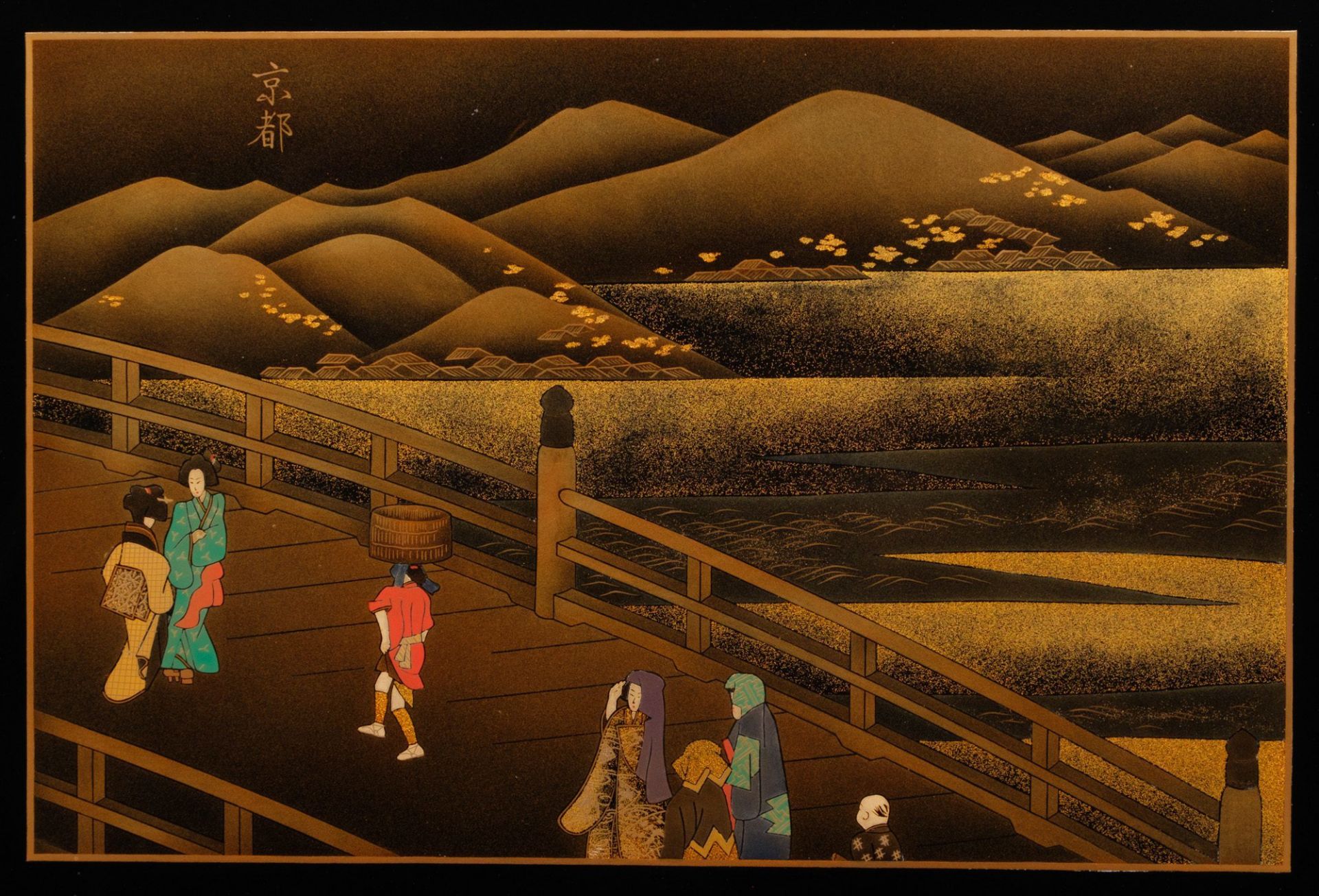 A JAPANESE LACQUERED 2-PANEL SCREEN BY MITSUO TAKANA, HEISEI PERIOD (1989-2019) - Image 7 of 9