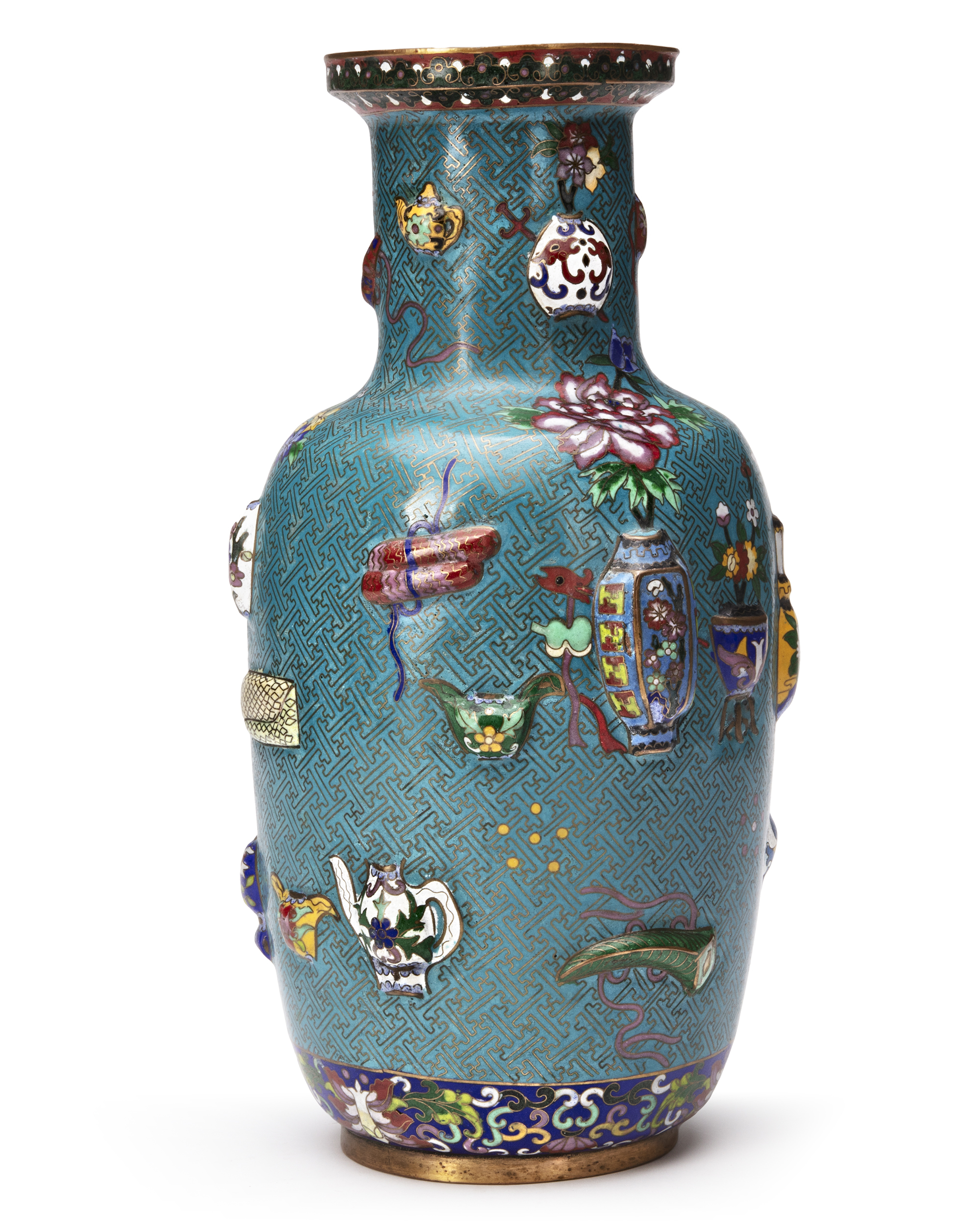 A CHINESE CLOISONNE ENAMEL VASE, 19TH/20TH CENTURY - Image 2 of 5