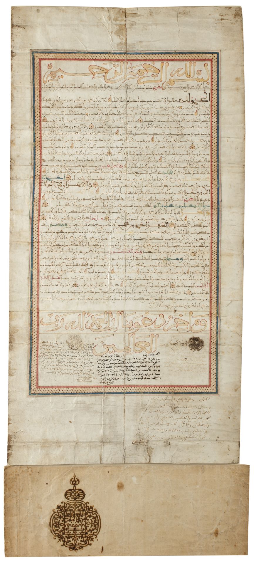 A GENEALOGY IN MAGHRIBI SCRIPT, NORTH AFRICA, DATED 1191 AH/1777 AD - Bild 2 aus 4