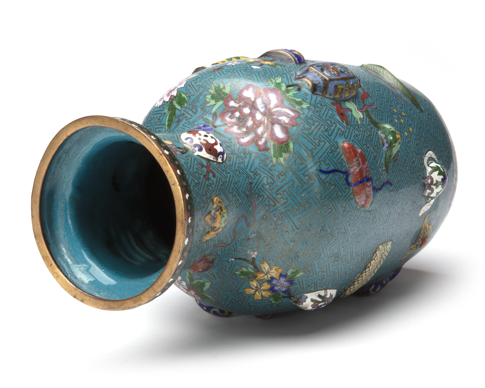 A CHINESE CLOISONNE ENAMEL VASE, 19TH/20TH CENTURY - Image 5 of 5