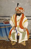 A PORTRAIT OF MAHARAJA GULAB SINGH, NORTH INDIA, 19TH CENTURY