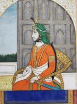 A PORTRAIT OF MAHARAJA NAU NIHAL SINGH OFF PUNJAB DELHI SCHOOL, 19TH CENTURY