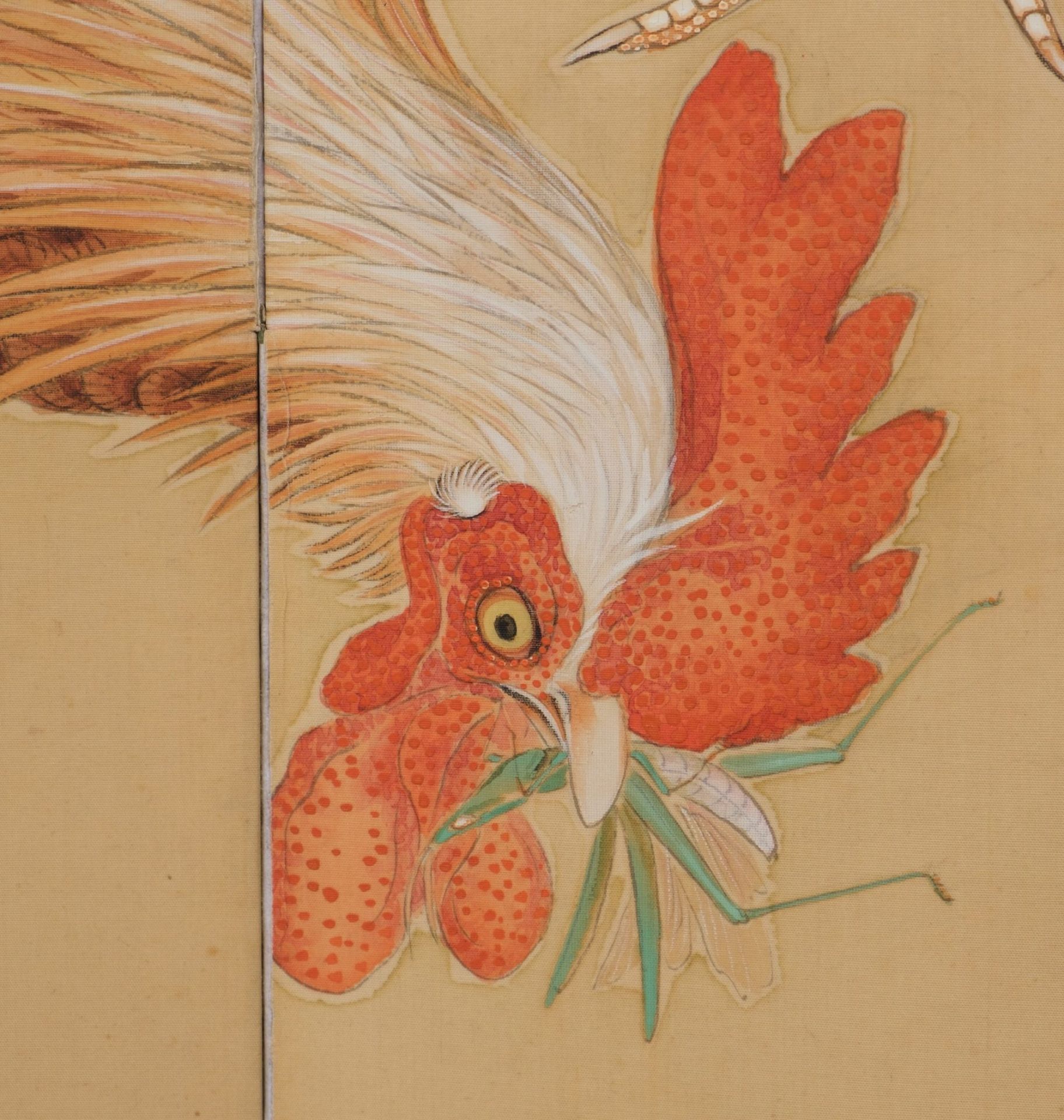 A JAPANESE MID-SIZE FOUR-PANEL BYÔBU, 1912-1926 (TAISHO PERIOD) - Image 7 of 16