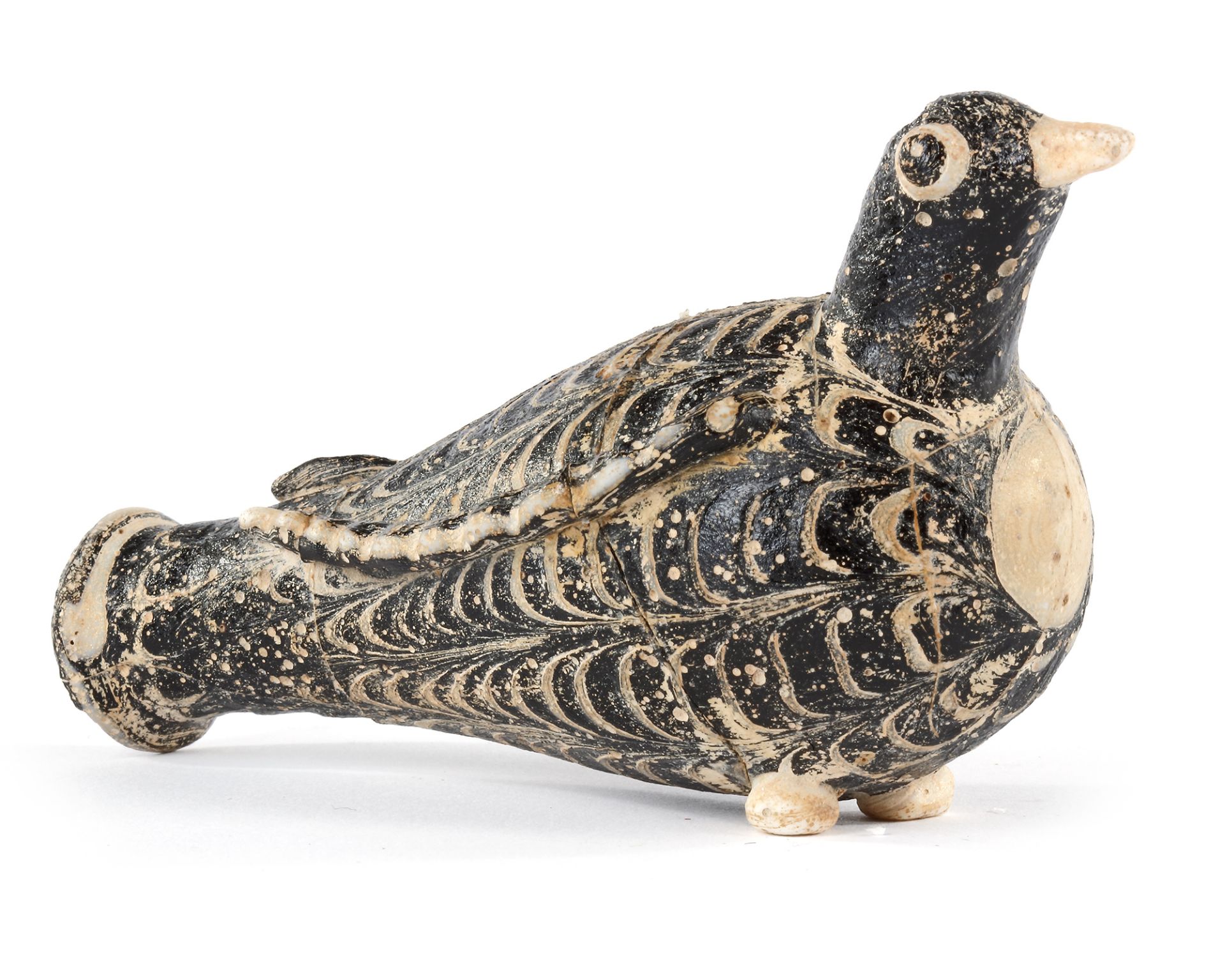 A VERY RARE GLASS BIRD, IRAQ OR SYRIA, 9TH CENTURY - Image 7 of 12