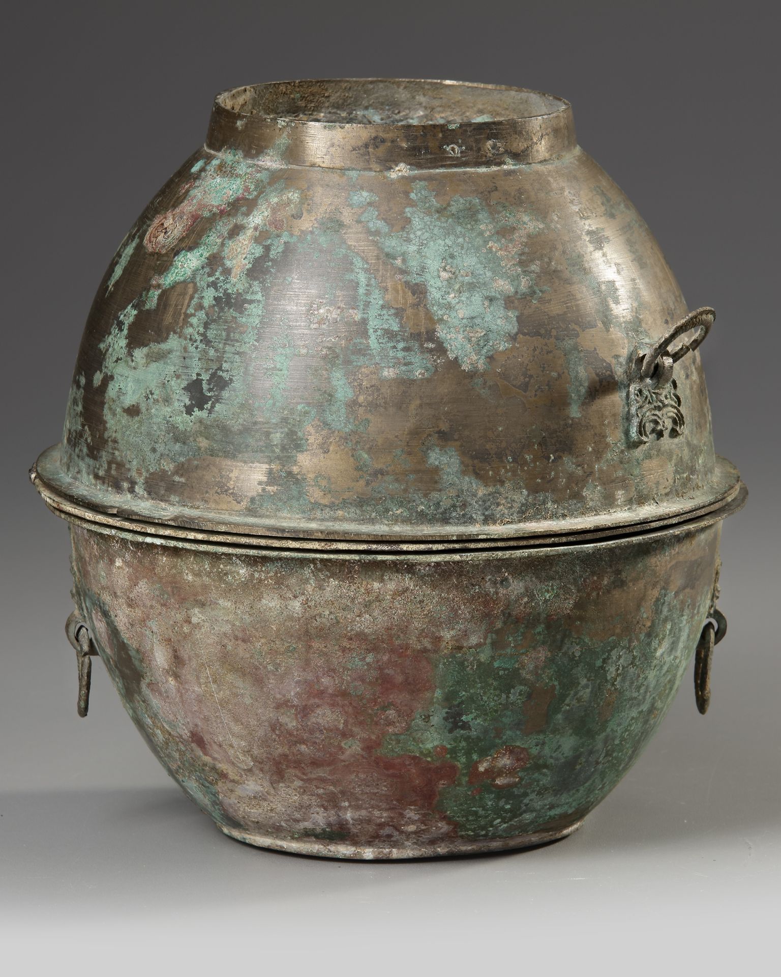 A CHINESE 3 PARTS STEAMER, HAN DYNASTY (206 BC-220 AD) - Bild 8 aus 8