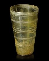 AN UMAYYAD GLASS BEAKER, NEAR EAST 7TH-8TH CENTURY