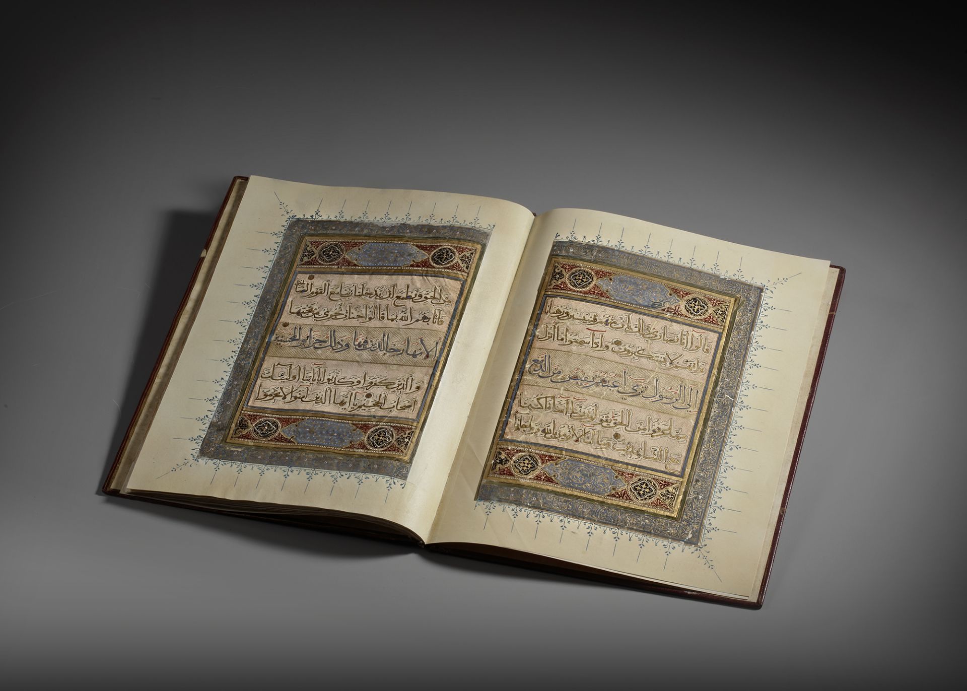 A QURAN MUHAQQAQ SECTION, NEAR EAST, 14TH CENTURY