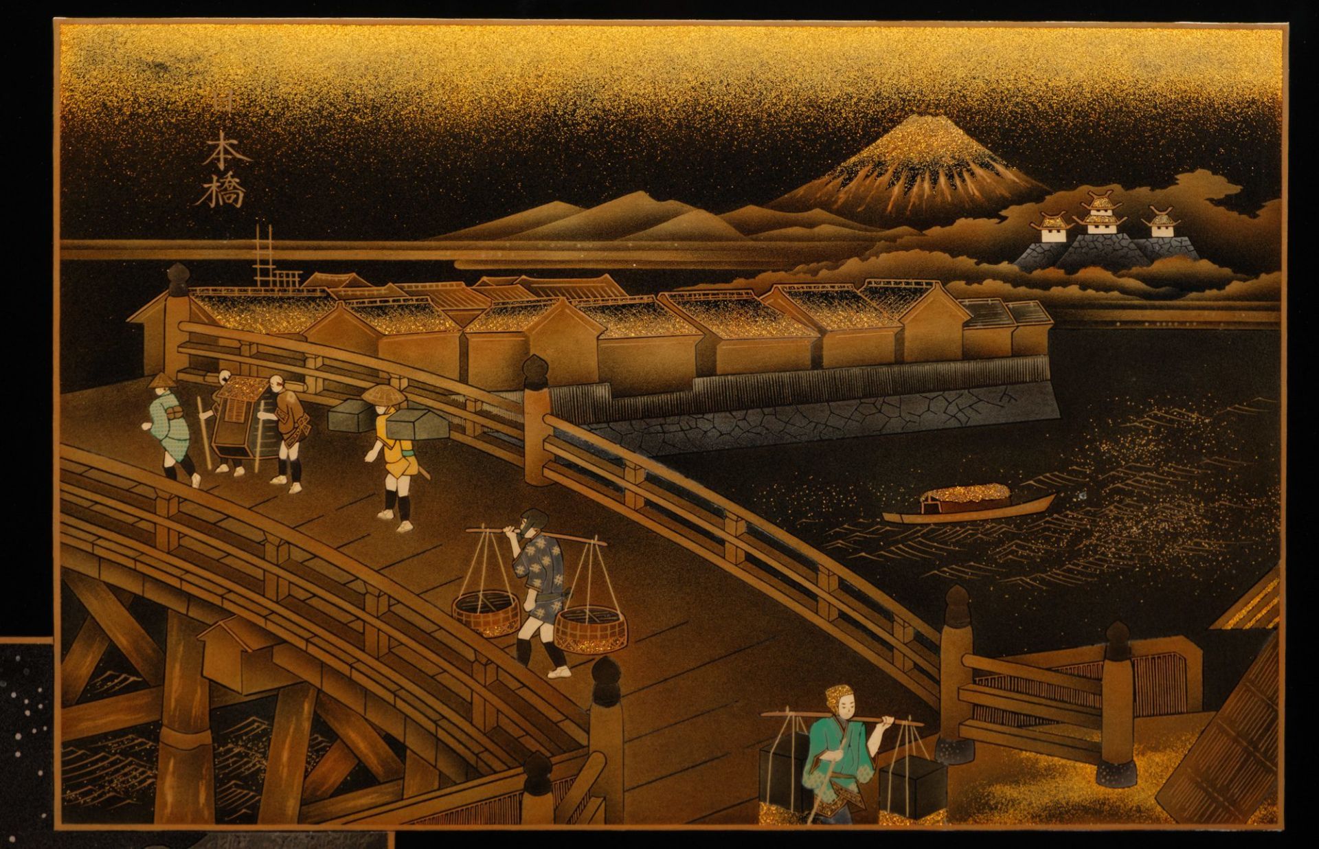 A JAPANESE LACQUERED 2-PANEL SCREEN BY MITSUO TAKANA, HEISEI PERIOD (1989-2019) - Image 3 of 9