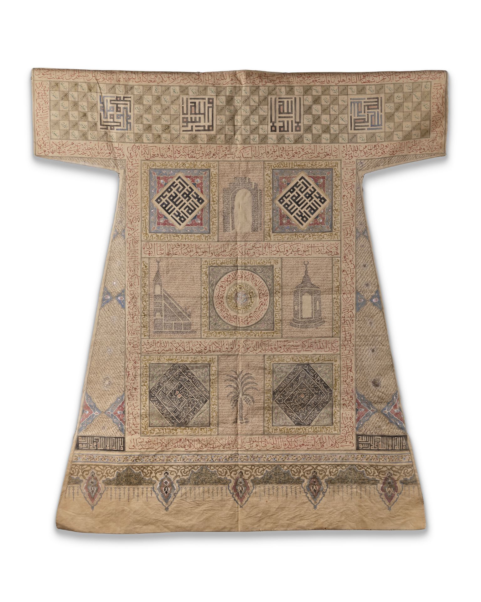 AN OTTOMAN COTTON TALISMANIC SHIRT (JAMA), 18TH CENTURY - Bild 3 aus 4