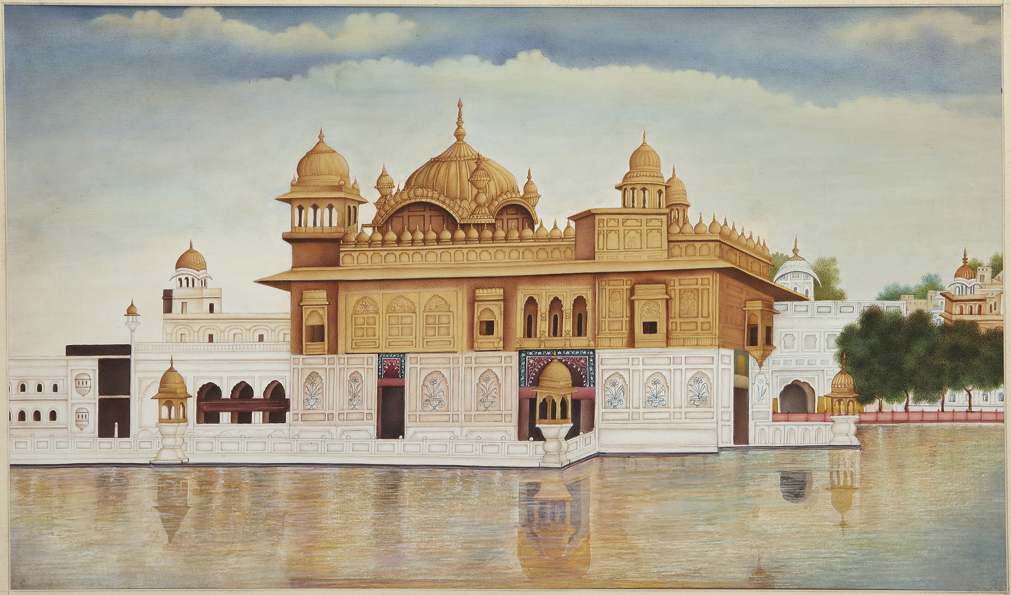 THE GOLDEN TEMPLE AT AMRITSAR, NORTH INDIA, CIRCA 19TH CENTURY - Image 2 of 2