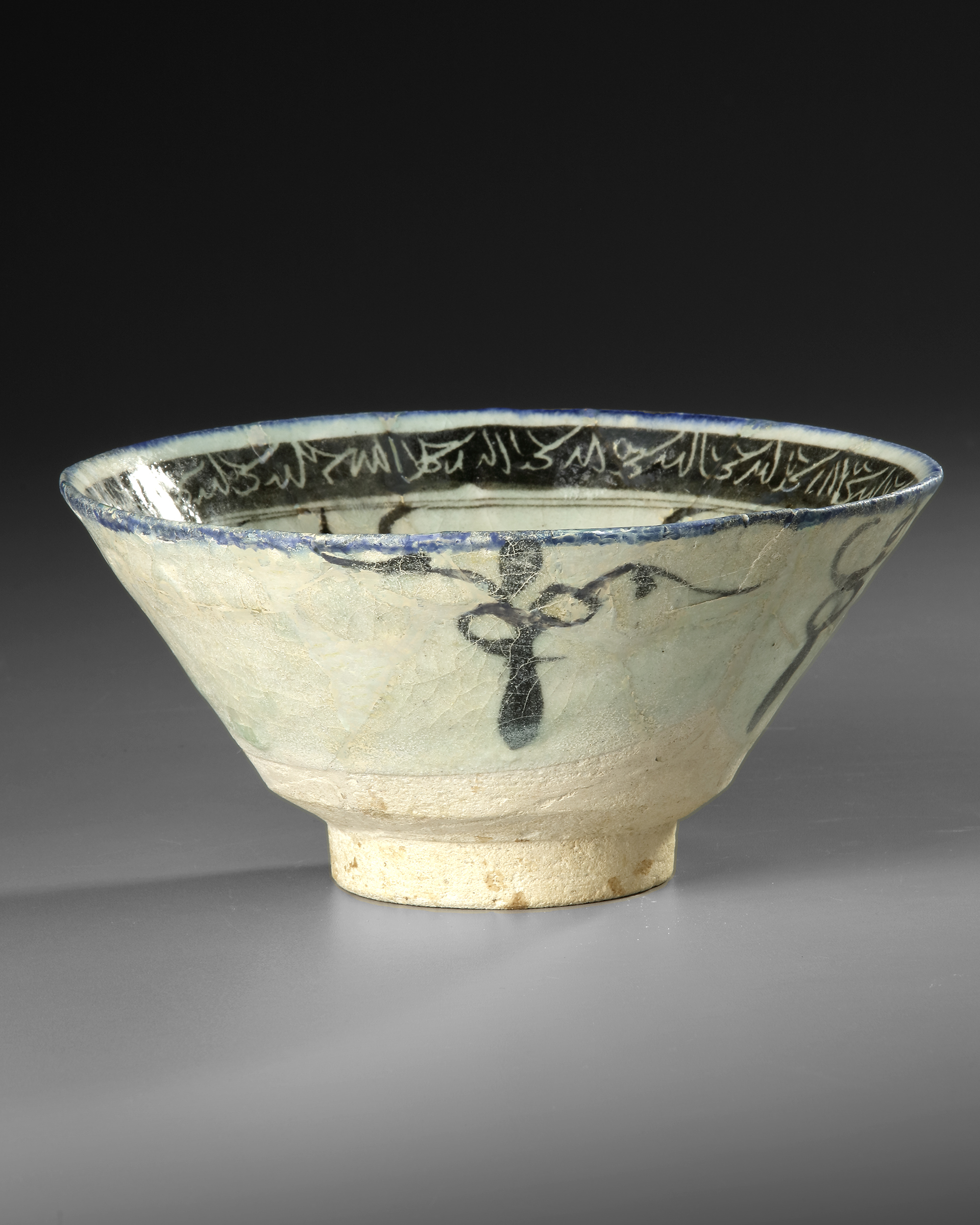 A KASHAN POTTERY BOWL, PERSIA, 13TH CENTURY - Image 3 of 8