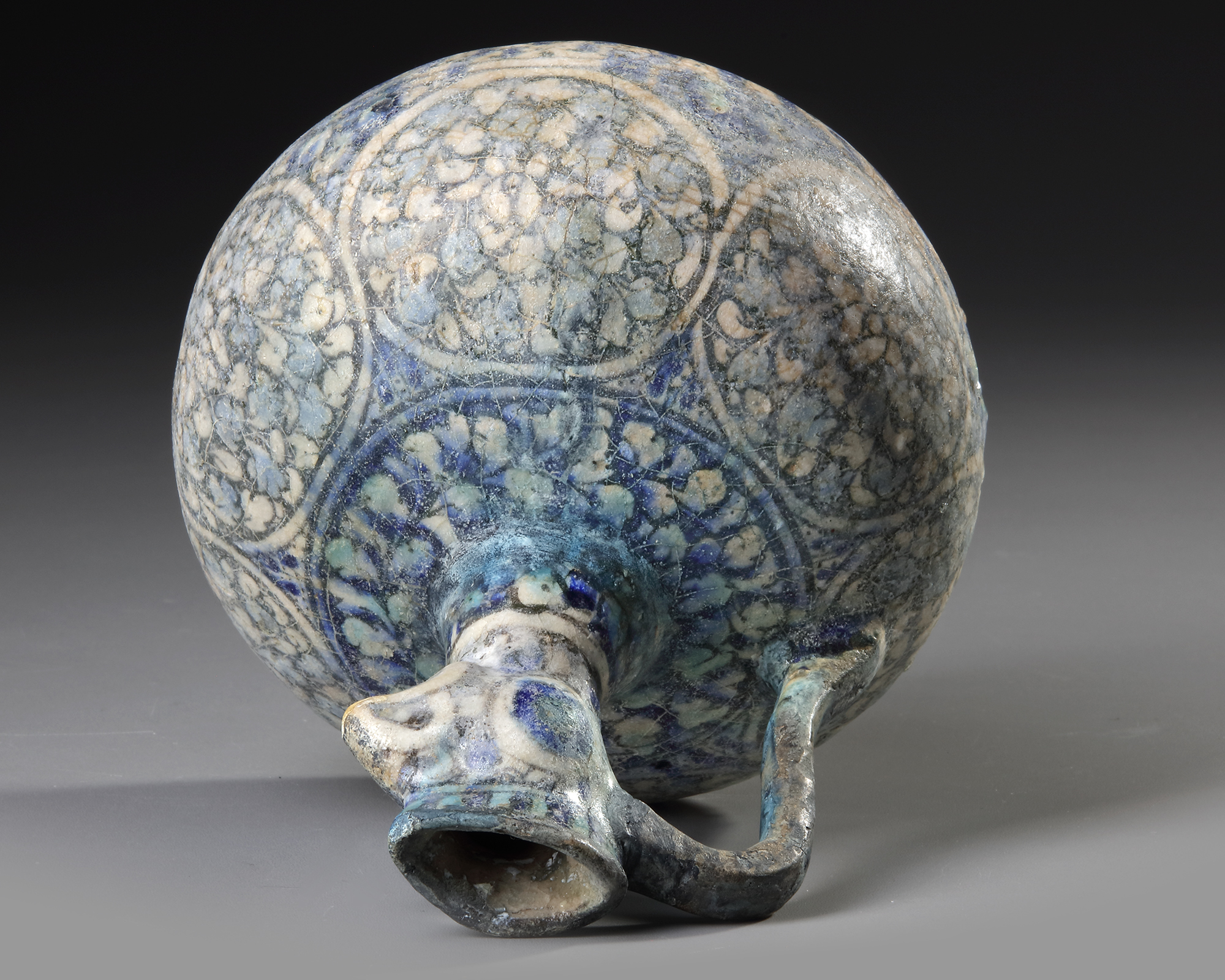 A SULTANABAD POTTERY COCKEREL-HEAD POTTERY EWER, PERSIA, 12TH CENTURY - Image 8 of 8