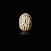 A CAMEO OF A FACING BEARDED MAN, 17TH-18TH CENTURY AD