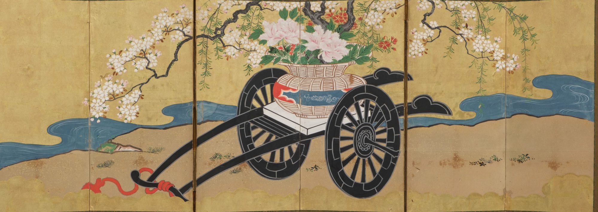 A PAIR OF JAPANESE HINAGATA BYÔBU (DOLL FESTIVAL FOLDING SCREENS), 1820 - Image 16 of 19