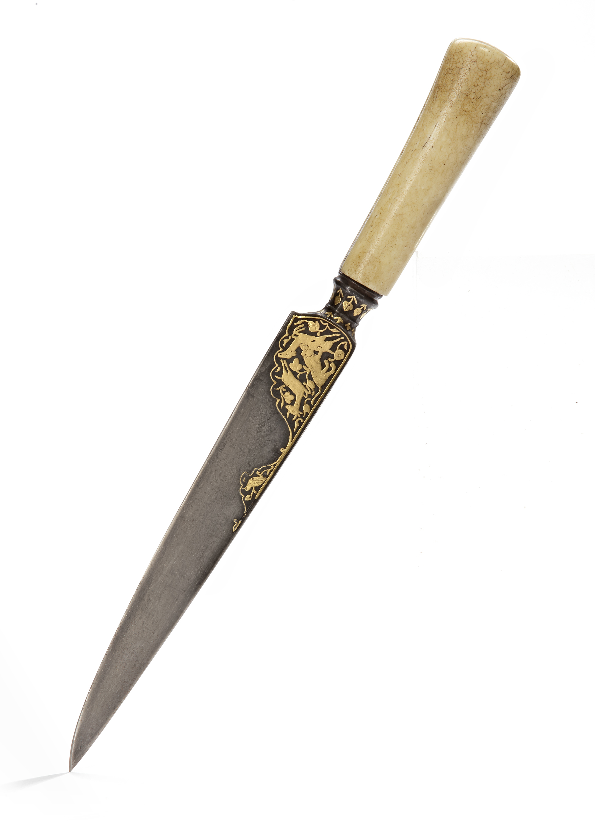 A SAFAVID GILT DECORATED DAGGER, PERSIA, 17TH CENTURY - Image 4 of 6