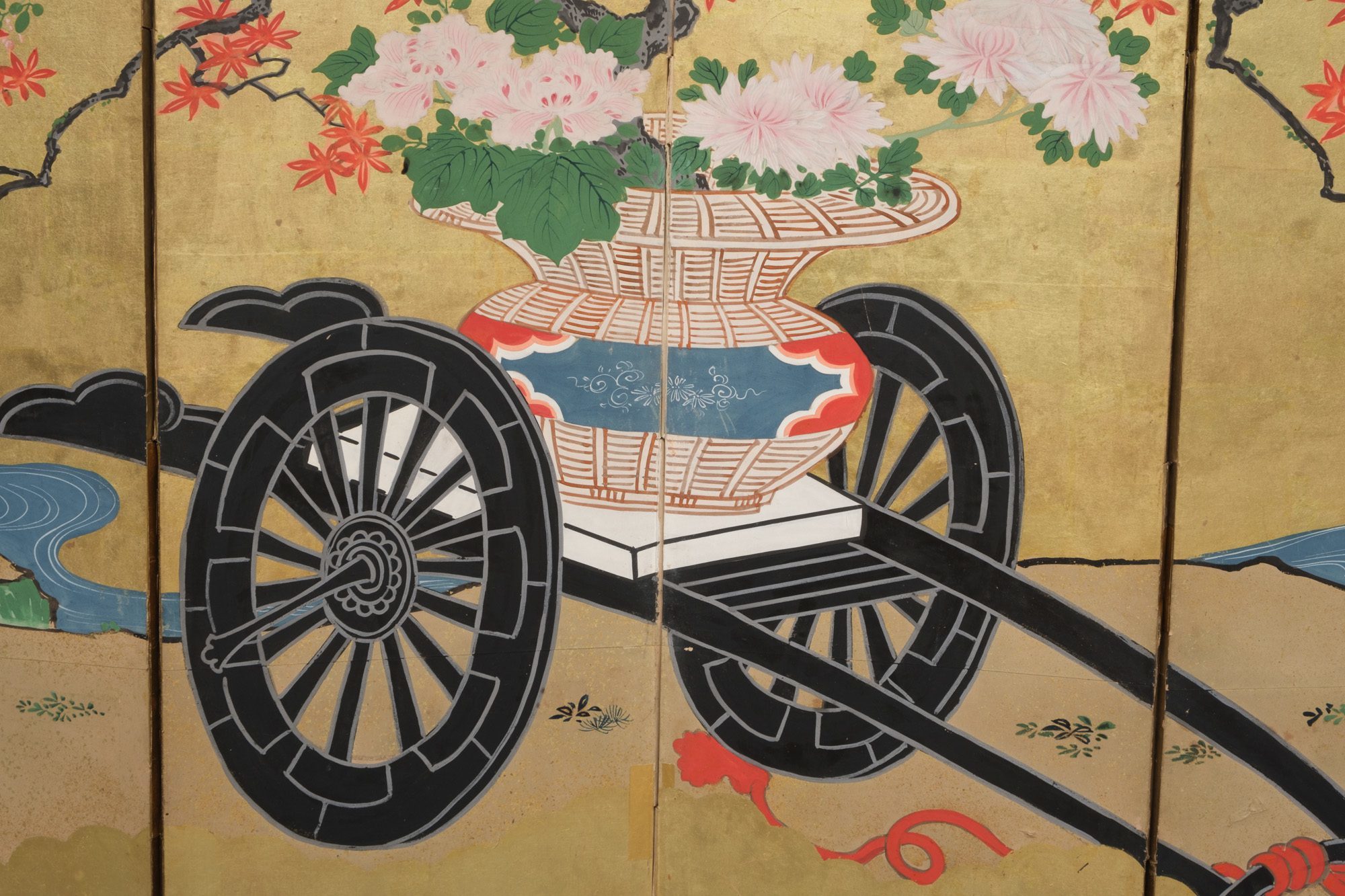 A PAIR OF JAPANESE HINAGATA BYÔBU (DOLL FESTIVAL FOLDING SCREENS), 1820 - Image 6 of 19