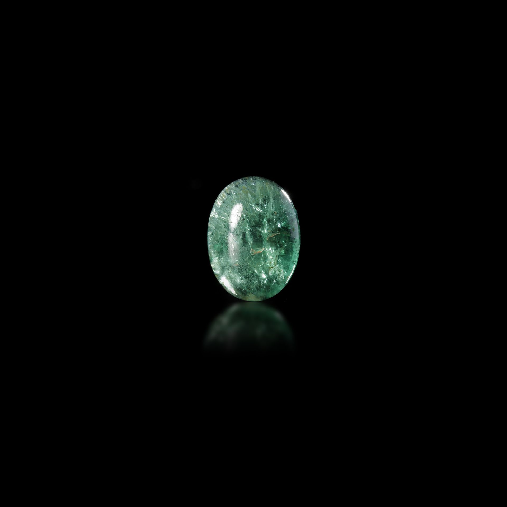 AN EMERALD INTAGLIO SHOWING THE BUST OF A MAN, 1ST CENTURY BC - Image 3 of 3