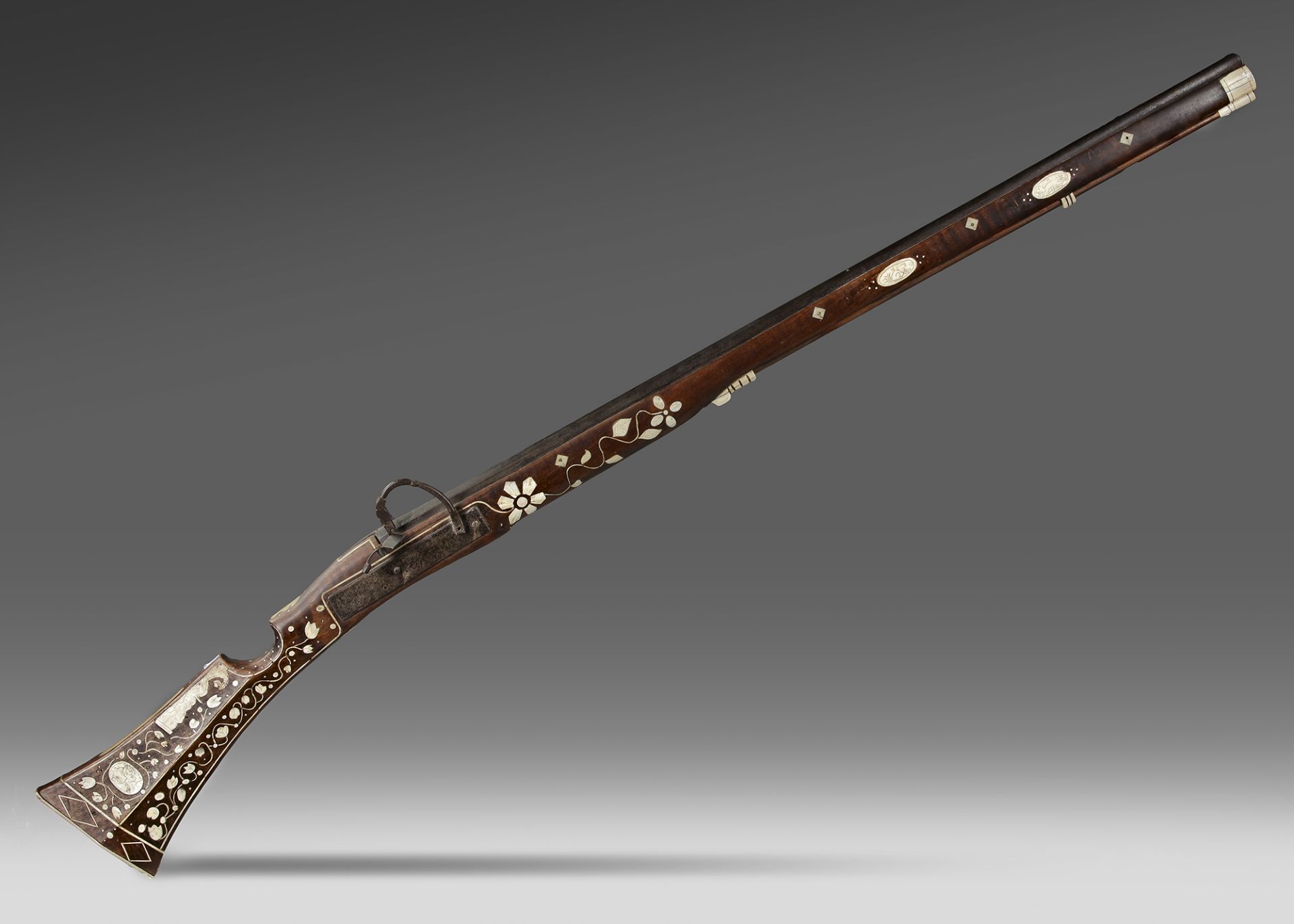 A BONE INLAID MATCHLOCK MUSKET, 19TH-20TH CENTURY - Image 2 of 3